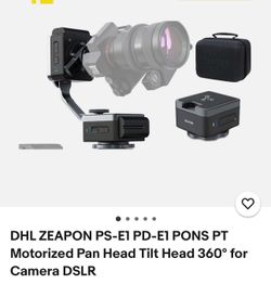 Motorized pan head PSE10014 $320