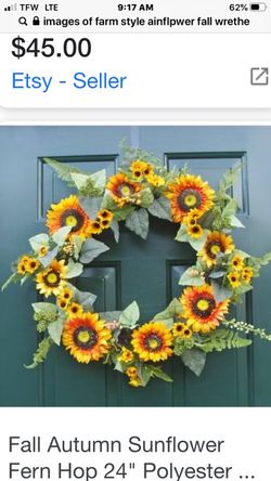 Sunflowers fall reef beautiful look to ur door