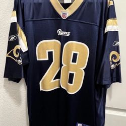 Rams Throwback Jersey Men’s  XL Reebok Marshall Faulk 