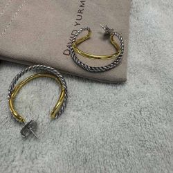 David Yurman The Crossover Hoop Earrings