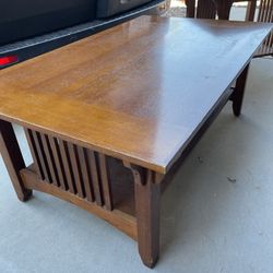 Mission Style, Coffee Table, And Side Table