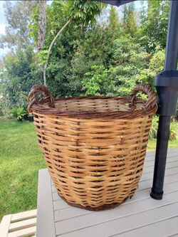 Rustic Storage Basket w/Handles
