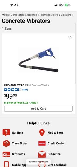 Cement vibrating tool