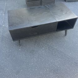 Black Wooden Coffee Table 