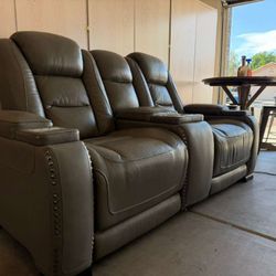 Gray Power Recliner- Free Delivery 