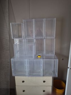 12 Large size shoe boxes