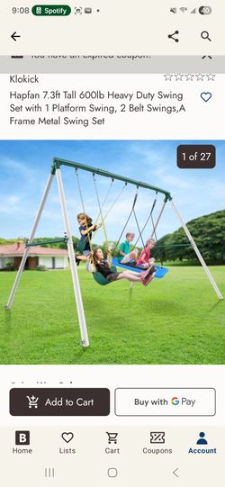 Swing set NEW NEVER OPEN