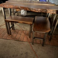 Live edge wood tables