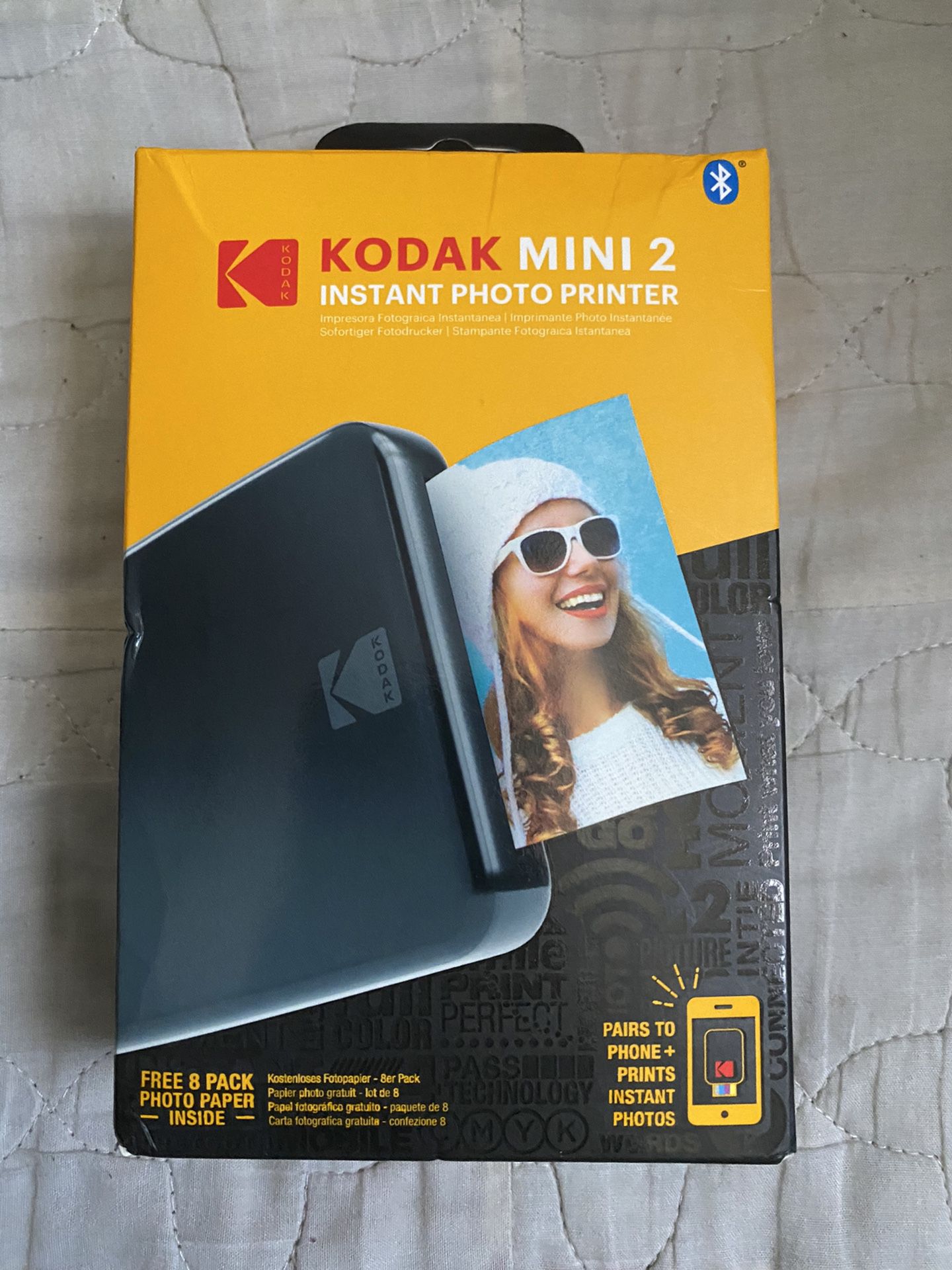 Bluetooth Kodak mini 2 instant photo printer