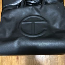 Telfar Black Shopping Bag medium