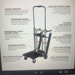 Voltstair Titan Motorized Powered Stair Climbing Hand Truck Dolly