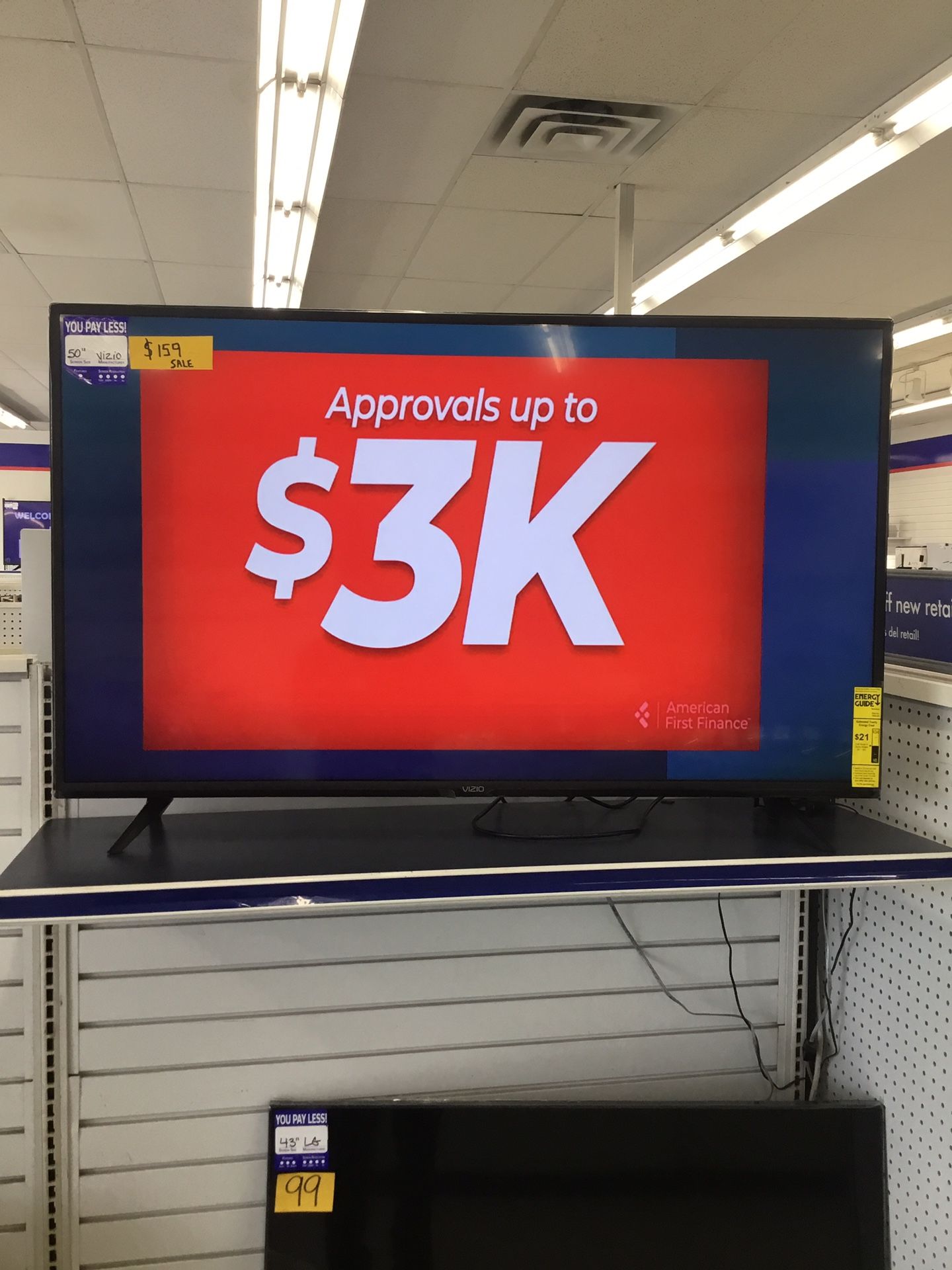 Vizio 50” 4k Smart Tv