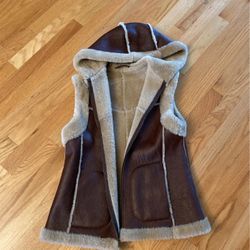 Aston -100% Real Lamb skin Vest W Like New 