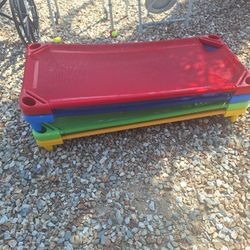 SET OF 4 KIDS NAPPING COTS $40 OBO