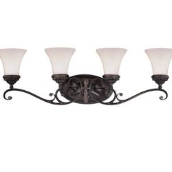 Vaxcel Avenant 4 Light Bronze Bathroom Vanity Fixture