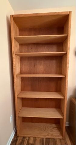 Wooden bookshelf