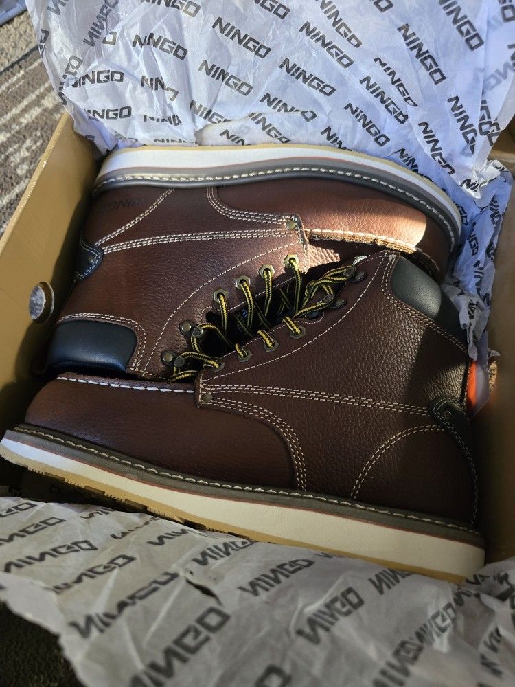 STEEL TOE WORK BOOTS