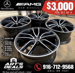 OEM Original 23" Mercedes 2020+ GLS 450 580 GLS63 AMG Wheels Rims Gloss Black