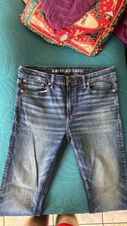 American eagle light blue wash skinny jeans 36x30