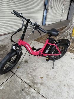 Cybervelo 1000W Folding Electric Bike,48V 20AH Removable Battery EBike,30+MPH,80 Miles Max Range Electric Bike for Adults, 20" Fat TireFoldable ebike,