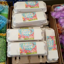 1 Carton Of Confetti Eggs 