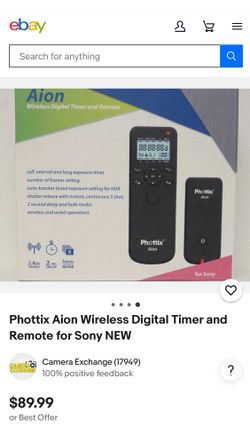 New Phottix Aion Universal Wireless Timer and Shutter Release