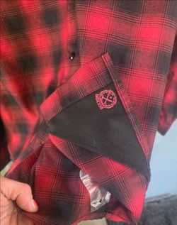 Dixxon Red Black Plaid Flannel Shirt