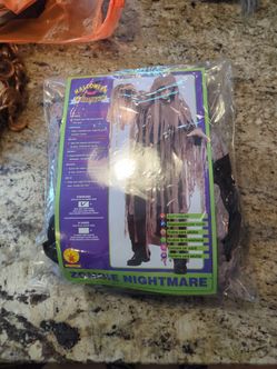 Halloween hooded robe with gauze drapping - medium