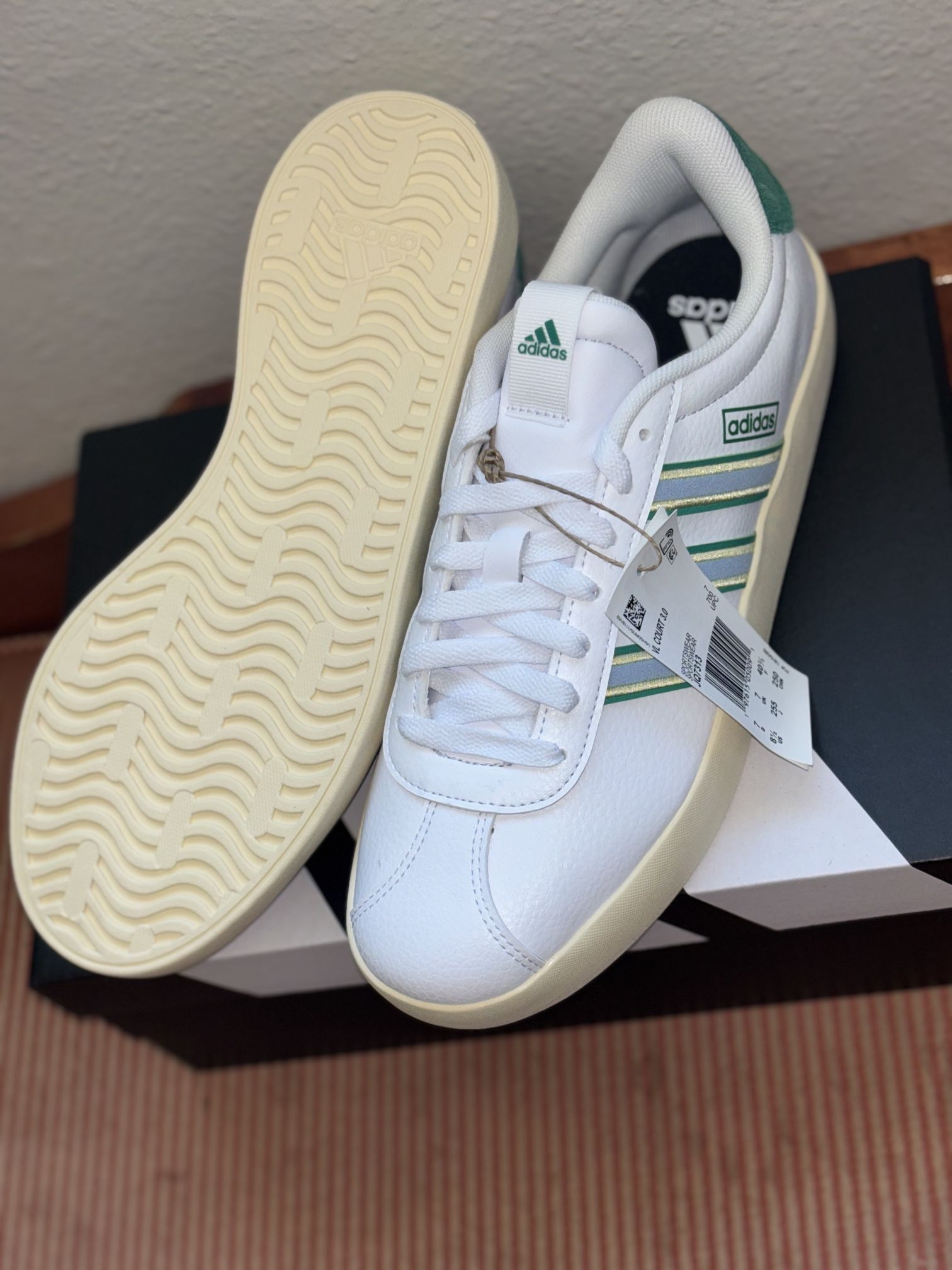 Adidas 8 1/2 Unisex Green/white