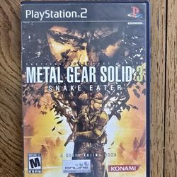 Metal Gear Solid 3 Snake Eater PS2