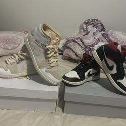 Jordan 1 Mid SE ‘inside Out’ , Jordan 1 Mid Gym Red Pandas