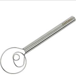 Danish Dough Whisk, 12inch Stainless Steel Whisk, Cooking, Baking