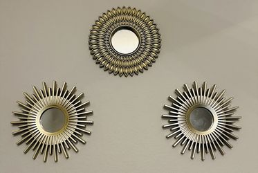 3 Piece Wall Decor Mirror Frames - Move Out Sale