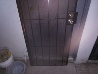 Security screen door