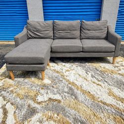 Modern gray sectional couch(free delivery)