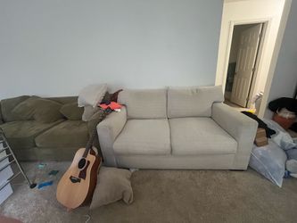 Living spaces loveseat couch