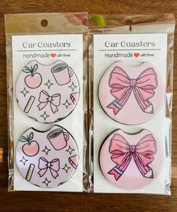 Teacher Car Coasters