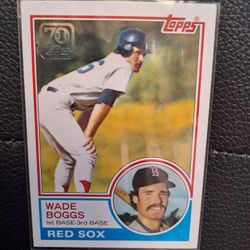 WADE BOGGS TOPPS ERROR CARD.