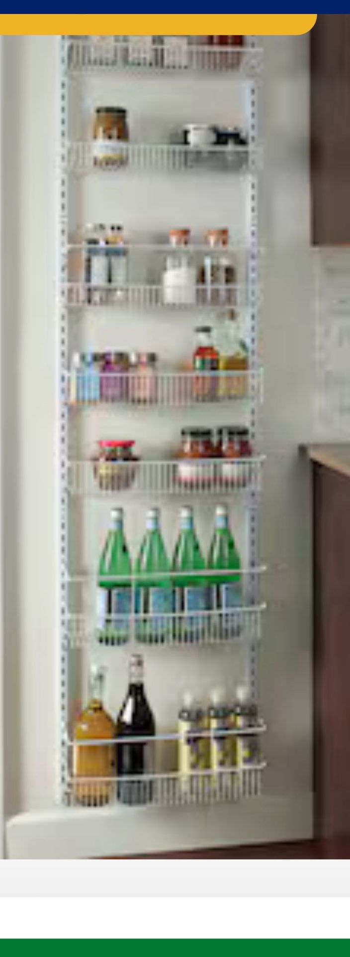 Closet Maid Adjustable Wall And Door Basket Organizer