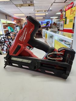 Milwaukee nailer with battery