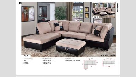Sectionals with matching ottomans