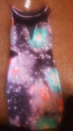 Galaxy dress sml