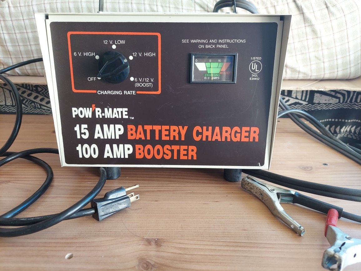 Power-Mate 100 Amp Battery Booster and Charger 