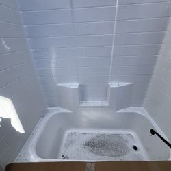 Shower tub With Wall
