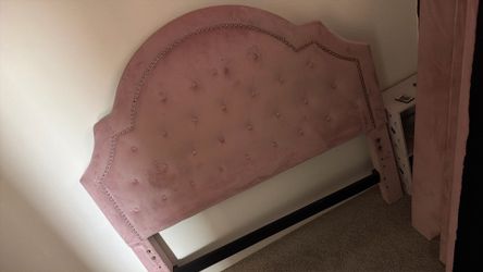 Pink Studded platform bed