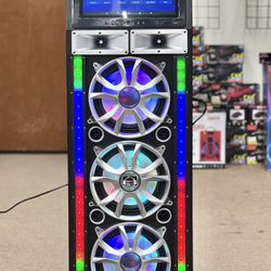 Bluetooth Karaoke Speaker w/ 15” Touch Screen 