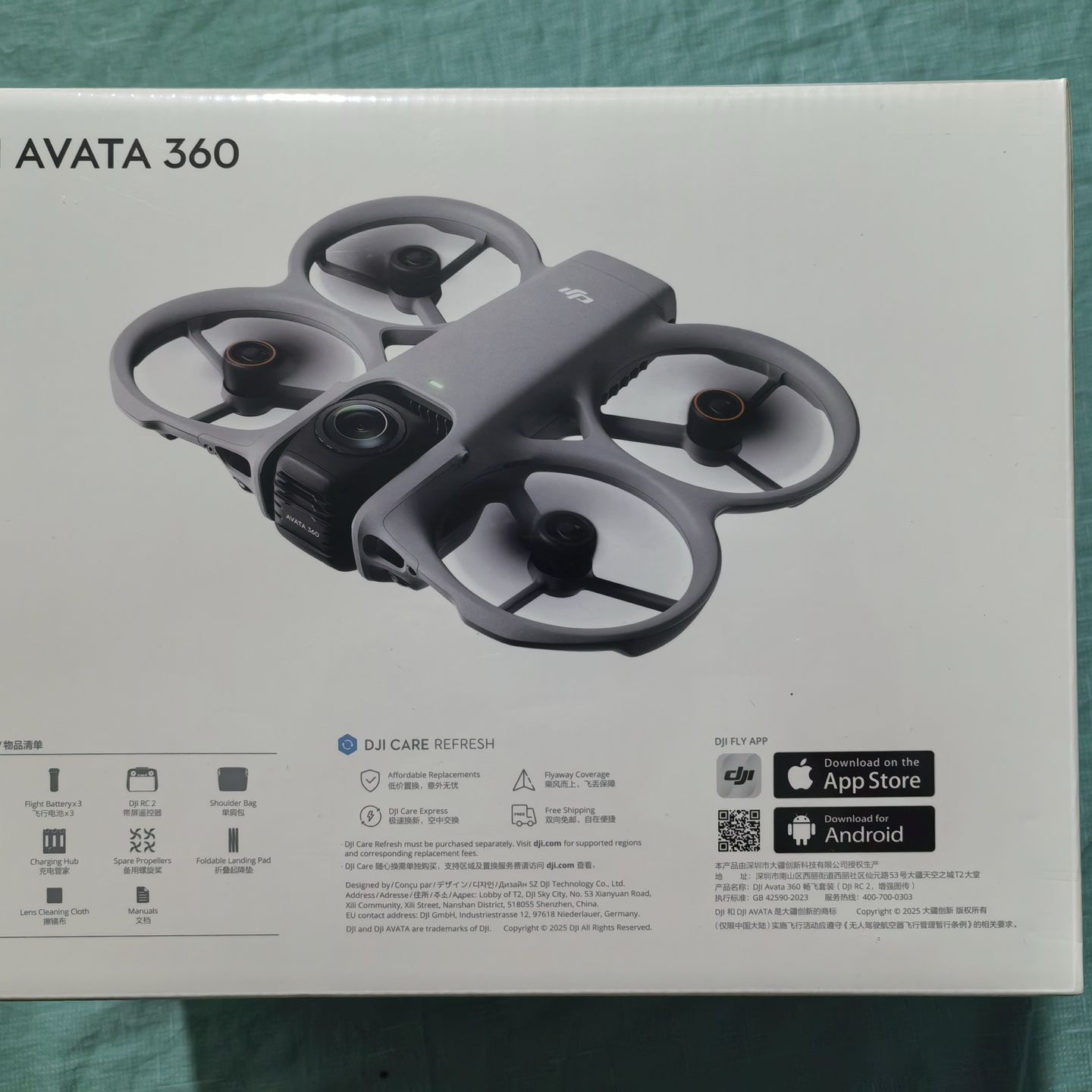 DJI Avata 360 Fly More Combo Set (Aircraft + RC2 Controller + 3 Batteries)