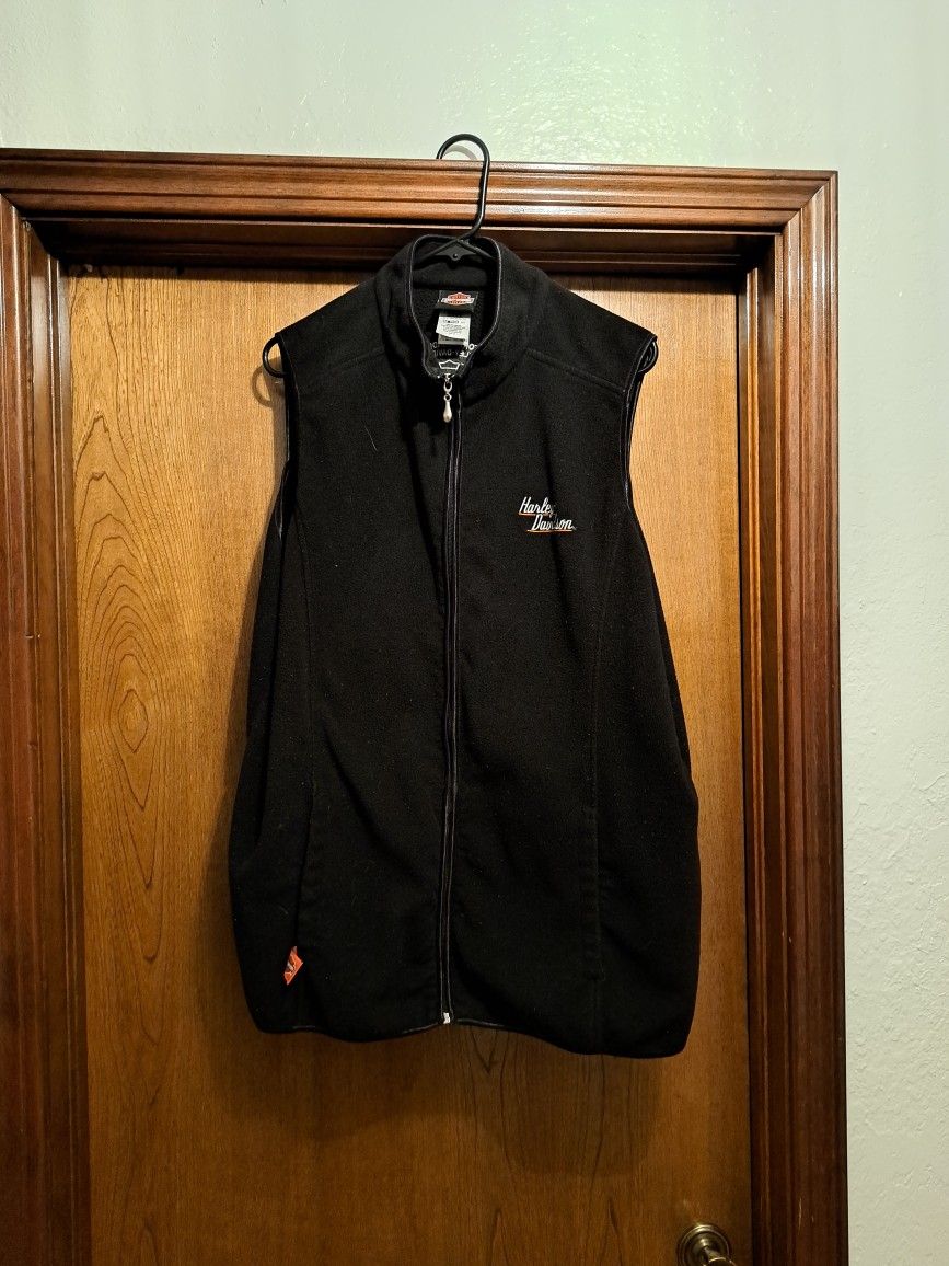 Womens Harley Davidson Fleece Vest Size 2X