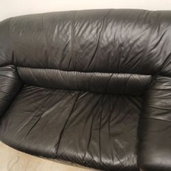 Black Couch Two Seater PICKUP ASAP