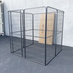 (NEW) $160 Heavy Duty 5x5x5ft Tall 8-Panel Pet Playpen Dog Crate Kennel Exercise Cage Fence 